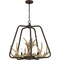 Quoizel Laurent 5-Light Rustic Black Pendant QOP5616RK - alternate 5